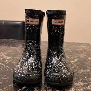 Shoes that she just grew out of && are taking you space